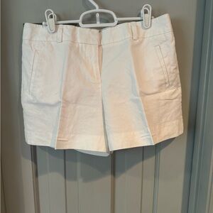Loft white linen shorts